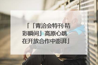 「青洽会特刊·精彩瞬间」高原心跳 在开放合作中澎湃