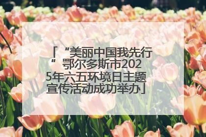 “美丽中国我先行”鄂尔多斯市2025年六五环境日主题宣传活动成功举办