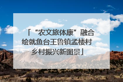 “农文旅体康”融合绘就鱼台王鲁镇孟楼村乡村振兴新图景