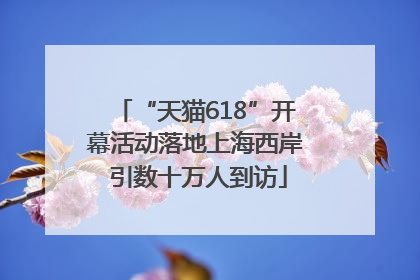 “天猫618”开幕活动落地上海西岸 引数十万人到访