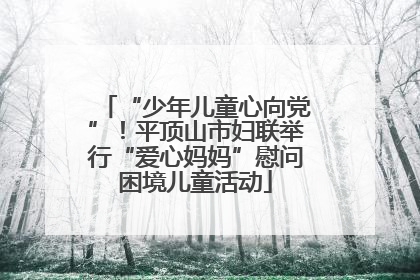 “少年儿童心向党”！平顶山市妇联举行“爱心妈妈”慰问困境儿童活动