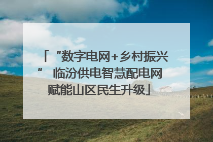 “数字电网+乡村振兴” 临汾供电智慧配电网赋能山区民生升级