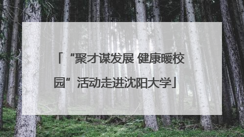“聚才谋发展 健康暖校园”活动走进沈阳大学