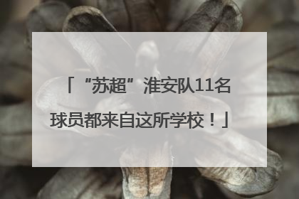 “苏超”淮安队11名球员都来自这所学校！