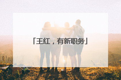 王红，有新职务