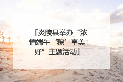 炎陵县举办“浓情端午‘粽’享美好”主题活动