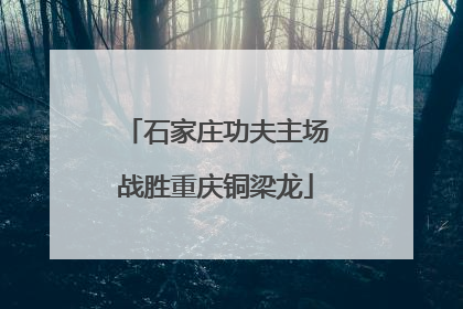 石家庄功夫主场战胜重庆铜梁龙