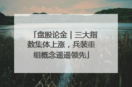 盘股论金｜三大指数集体上涨，兵装重组概念遥遥领先