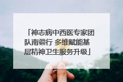 神志病中西医专家团队南疆行 多维赋能基层精神卫生服务升级
