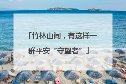 竹林山间，有这样一群平安“守望者”