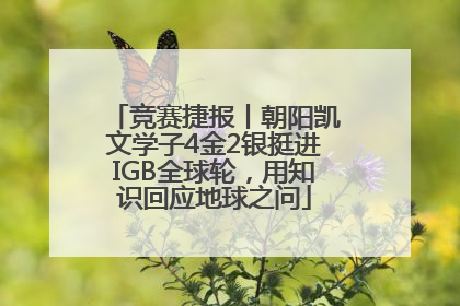 竞赛捷报丨朝阳凯文学子4金2银挺进IGB全球轮，用知识回应地球之问