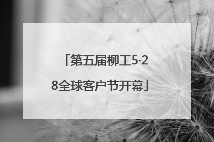 第五届柳工5·28全球客户节开幕