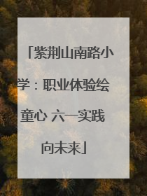 紫荆山南路小学：职业体验绘童心 六一实践向未来