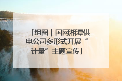 组图｜国网湘潭供电公司多形式开展“计量”主题宣传