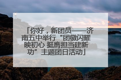 你好，新团员——济南五中举行“团徽闪耀映初心 挺膺担当建新功”主题团日活动