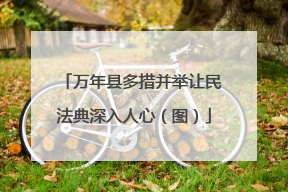 万年县多措并举让民法典深入人心（图）