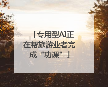 专用型AI正在帮旅游业者完成“功课”