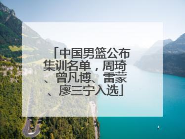 中国男篮公布集训名单，周琦、曾凡博、雷蒙、廖三宁入选