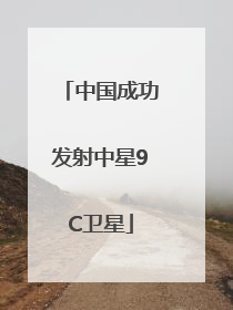 中国成功发射中星9C卫星