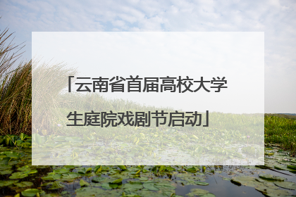 云南省首届高校大学生庭院戏剧节启动