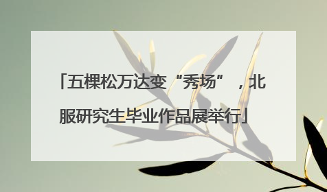 五棵松万达变“秀场”，北服研究生毕业作品展举行