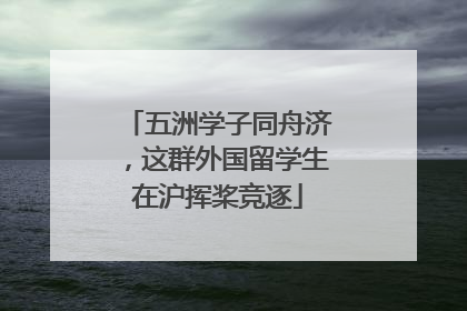 五洲学子同舟济，这群外国留学生在沪挥桨竞逐