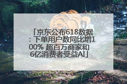 京东公布618数据：下单用户数同比增100% 超百万商家和6亿消费者受益AI