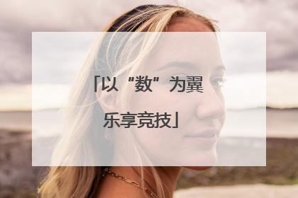 以“数”为翼 乐享竞技