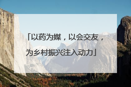 以药为媒，以会交友，为乡村振兴注入动力