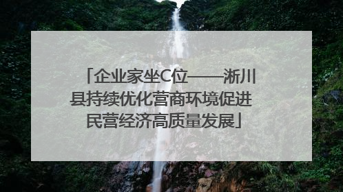 企业家坐C位——淅川县持续优化营商环境促进 民营经济高质量发展