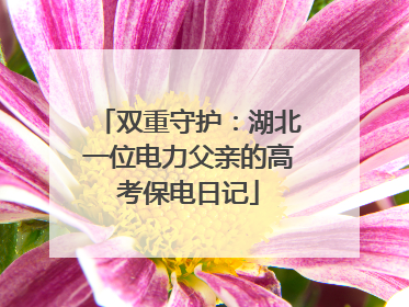 双重守护：湖北一位电力父亲的高考保电日记