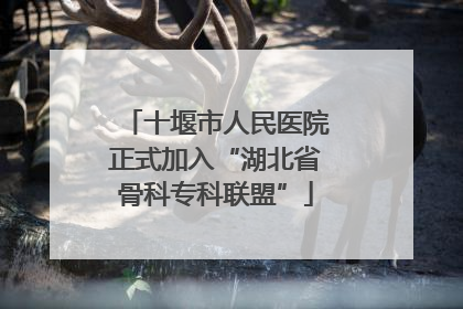 十堰市人民医院正式加入“湖北省骨科专科联盟”