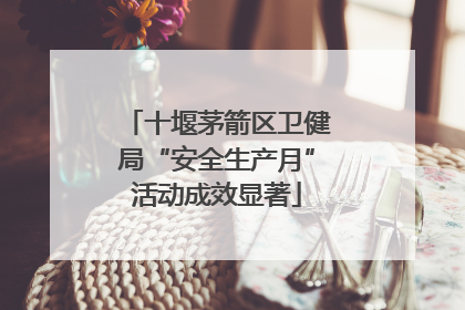 十堰茅箭区卫健局“安全生产月”活动成效显著