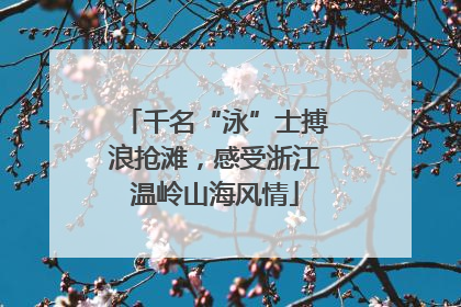 千名“泳”士搏浪抢滩，感受浙江温岭山海风情