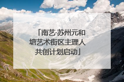 南艺·苏州元和塘艺术街区主理人共创计划启动