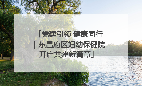 党建引领 健康同行｜东昌府区妇幼保健院开启共建新篇章