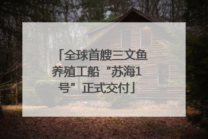 全球首艘三文鱼养殖工船“苏海1号”正式交付