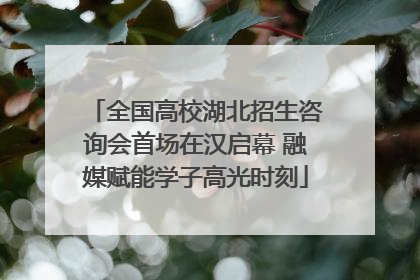 全国高校湖北招生咨询会首场在汉启幕 融媒赋能学子高光时刻