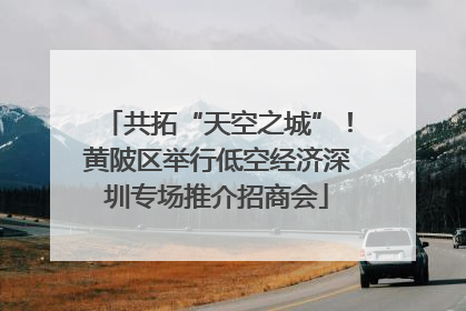 共拓“天空之城”！黄陂区举行低空经济深圳专场推介招商会