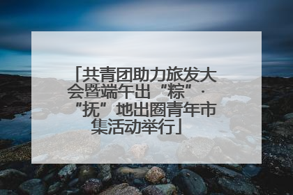 共青团助力旅发大会暨端午出“粽”·“抚”地出圈青年市集活动举行