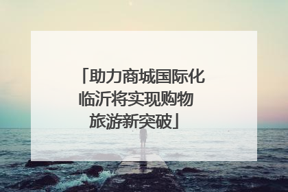 助力商城国际化 临沂将实现购物旅游新突破