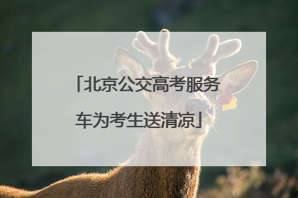 北京公交高考服务车为考生送清凉