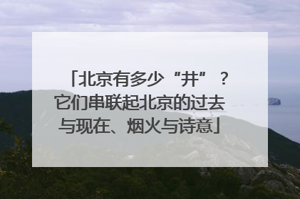 北京有多少“井”？它们串联起北京的过去与现在、烟火与诗意