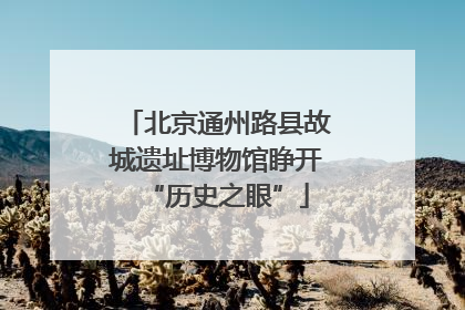 北京通州路县故城遗址博物馆睁开“历史之眼”