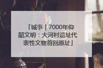 城事｜7000年仰韶文明：大河村遗址代表性文物首回原址