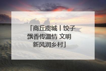商丘虞城丨饺子飘香传温情 文明新风润乡村