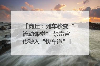 商丘：列车秒变“流动课堂” 禁毒宣传驶入“快车道”
