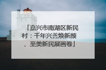 嘉兴市南湖区新民村：千年兴善焕新颜、至美新民展画卷