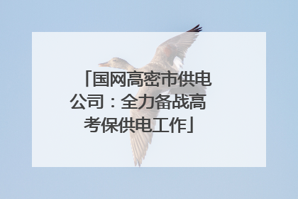 国网高密市供电公司：全力备战高考保供电工作