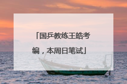 国乒教练王皓考编，本周日笔试